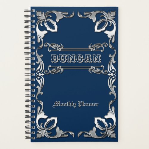 Pick Your Color Classic Book Cover Silver Ornament Planner