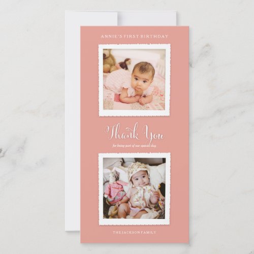 Pick Your Color Photo Thank You Card