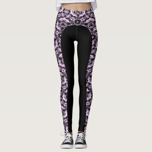 Pick Your Color Regal Lace Design Leggings 2