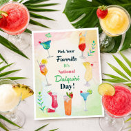 Pick Your Favorite National Daiquiri Day July 19 Postcard