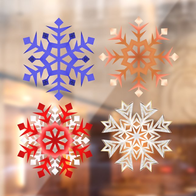 Pick your favorite Snowflake Window Cling (Sheet 2)
