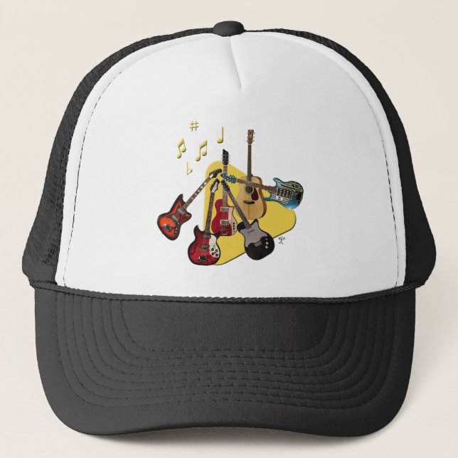 Pick Your Guitar Trucker Hat (Front)