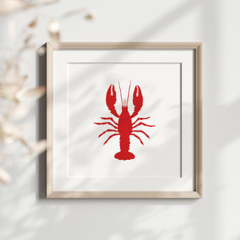 Pick Your Lobster Color Silhouette Shape Poster by silhouette_emporium at Zazzle