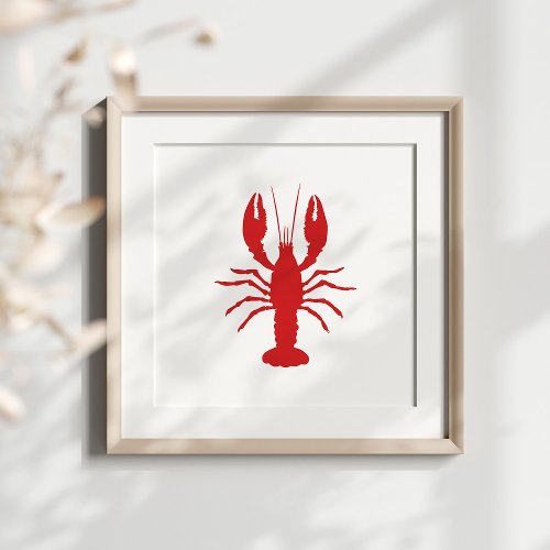 Pick Your Lobster Color Silhouette Shape Poster