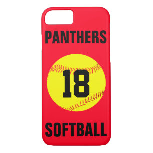 Pick Your Own Color Custom Softball Phone Case