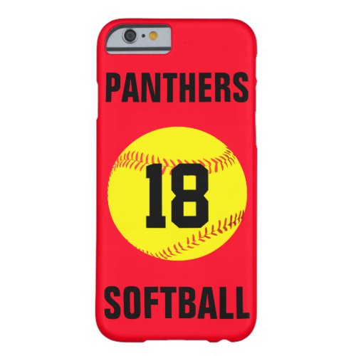 Pick Your Own Color Custom Softball Phone Case