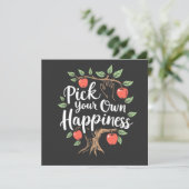 Pick Your Own Happiness Apple Picking Season Fall (Standing Front)