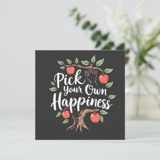 Pick Your Own Happiness Apple Picking Season Fall (Standing Front)