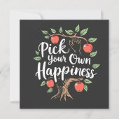 Pick Your Own Happiness Apple Picking Season Fall (Front)
