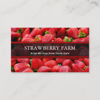 Pick Your Own Strawberry, Business Card