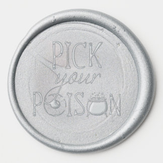 Pick Your Poison | Funny Halloween Wax Seal Sticker