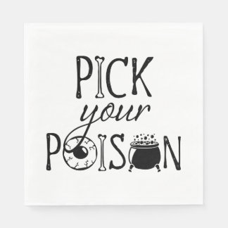 Pick Your Poison | Halloween Witch Napkins