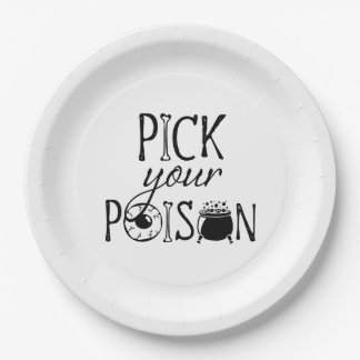 Pick Your Poison | Halloween Witch Paper Plates