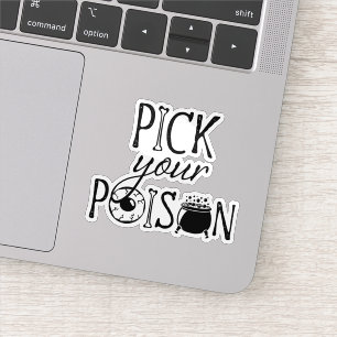Pick Your Poison, Halloween Witchy Cauldron Eye Sticker