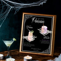 Pick Your Poison Skeleton Bride & Groom Cocktails
