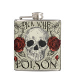Pick your Poison Skull Flask