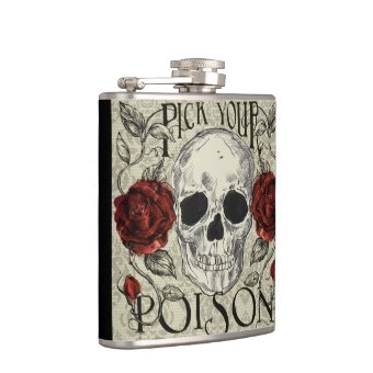 Pick your Poison Skull Flask | Zazzle