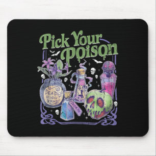 Pick Your Poison, Vintage Princess Halloween Mouse Pad
