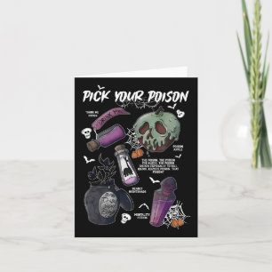 Pick Your Poison's Funny Drink Me Potion's Happy H Card