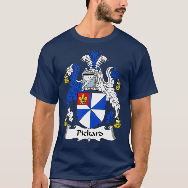 Pickard Coat of Arms  Family Crest T-Shirt (Front)