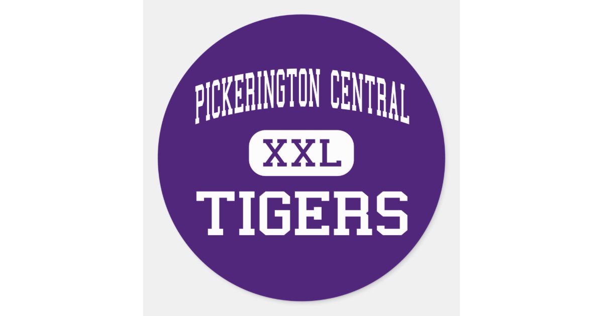Pickerington Central Tigers Pickerington Classic Round Sticker Zazzle