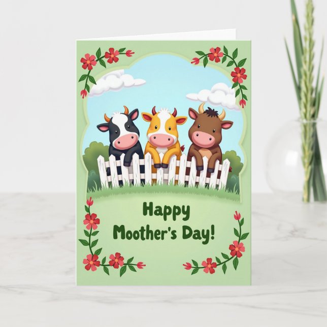 Picket Fence Animals Card (Front)