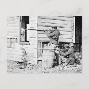 Picket Station of Colored Troops Dutch Gap Canal Postcard
