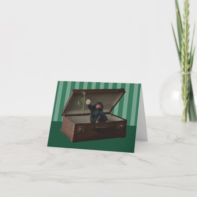 Pickett & Teddy in Briefcase Note Card (Front)