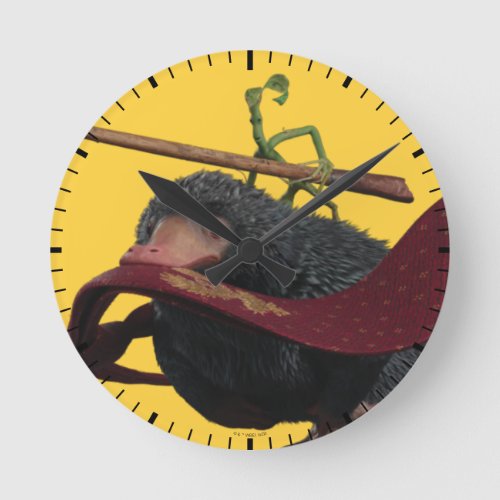 Pickett  Teddy With Wand and Tie Round Clock