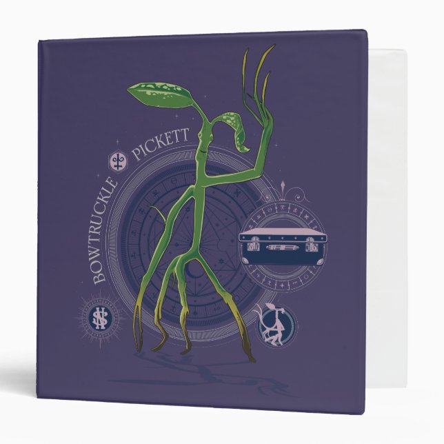 PICKETT™ The BOWTRUCKLE™ Graphic 3 Ring Binder (Front/Inside)