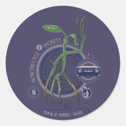 PICKETT The BOWTRUCKLE Graphic Classic Round Sticker