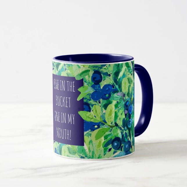 PICKING BLUEBERRIES , MEME! MUG (Front Right)
