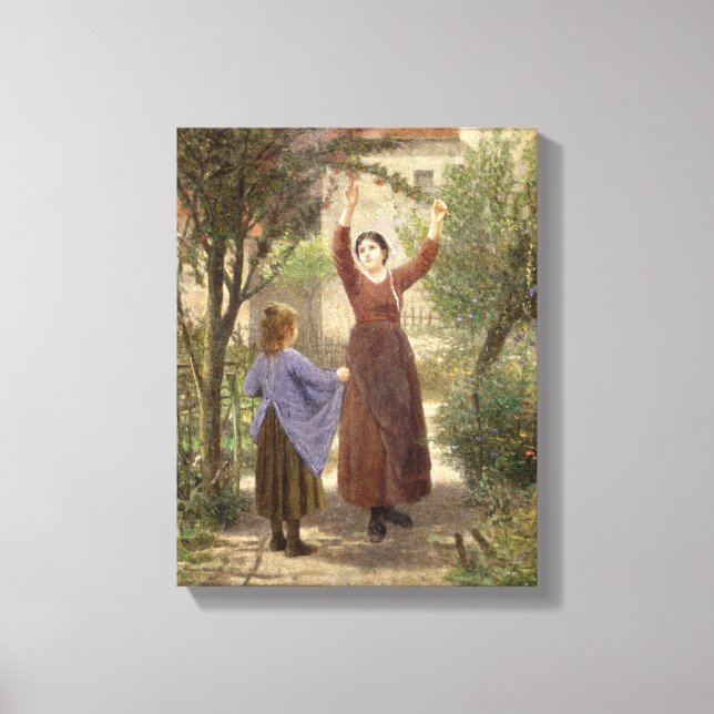 Picking Cherries Canvas Print (Front)