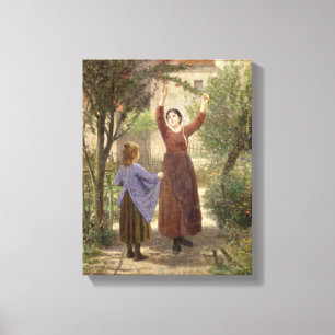 Picking Cherries Canvas Print