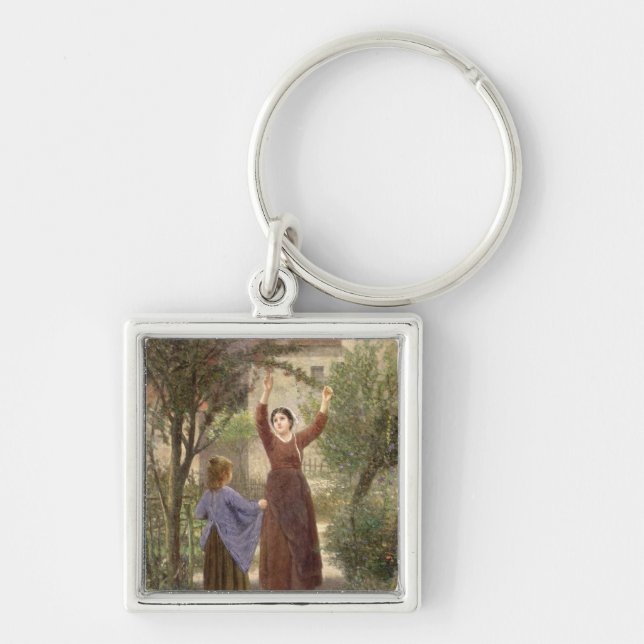 Picking Cherries Keychain (Front)