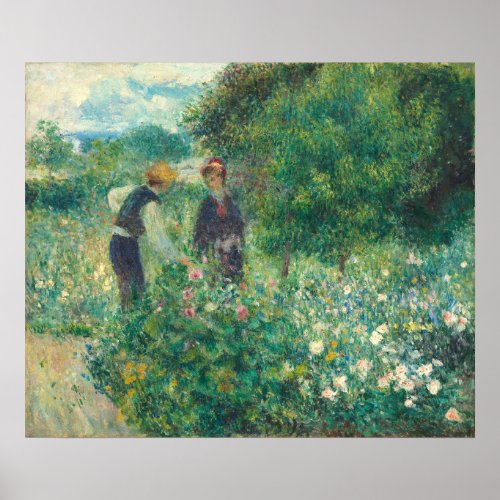 Picking Flowers _ Auguste Renoir Fine Art Poster