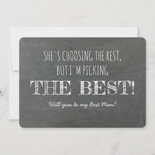 Picking the BEST _ Best Man Proposal Invitation