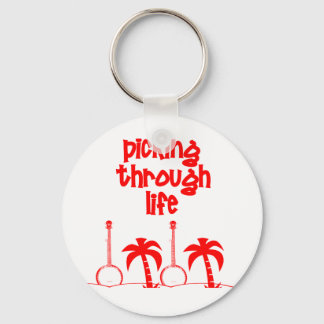 Picking Through LIfe Keychain