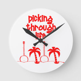 Picking Through LIfe Round Clock