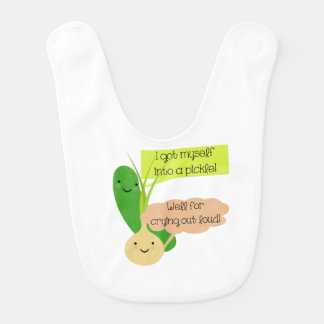 Pickle and Onion Humor Bib