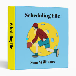 Pickle Ball 3 Ring Binder