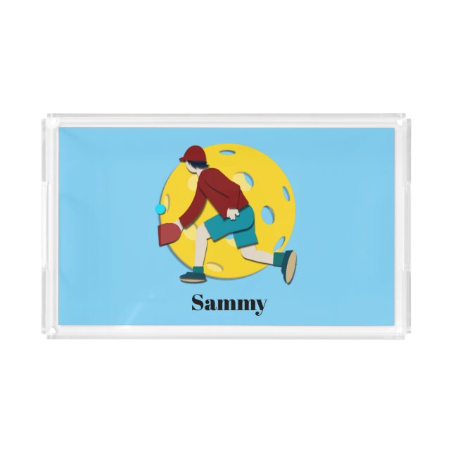 Pickle Ball Acrylic Tray (Front)