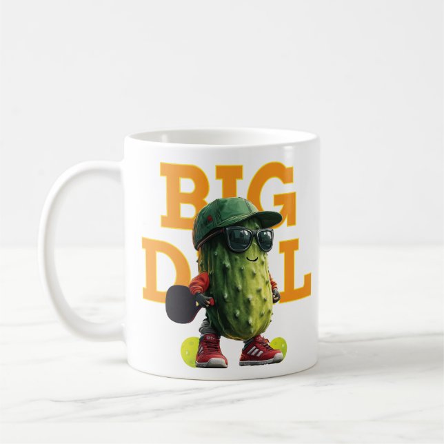 Pickle Ball Coffee Mug, Start your morning right! Coffee Mug (Left)