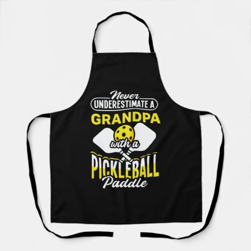 Pickle Ball Design for a Pickleball Grandpa  Apron