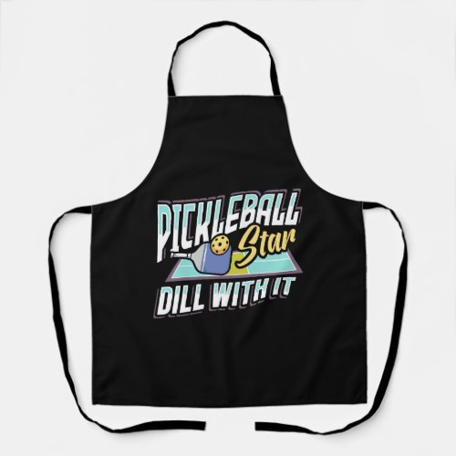 Pickle Ball Design for a Pickleball Player         Apron