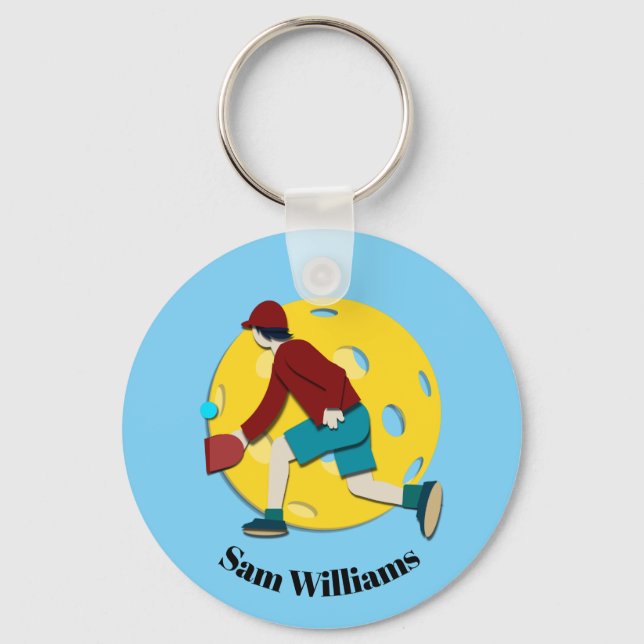 Pickle Ball Keychain (Front)