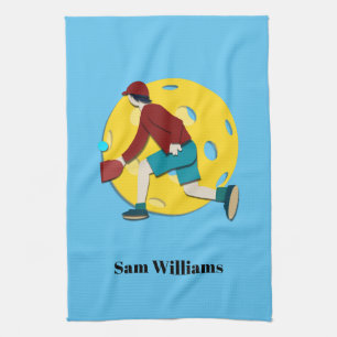 Pickle Ball Kitchen Towel