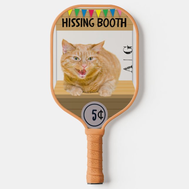 Pickle ball Paddle,  Hissing Booth Monogram  Pickleball Paddle (Front)