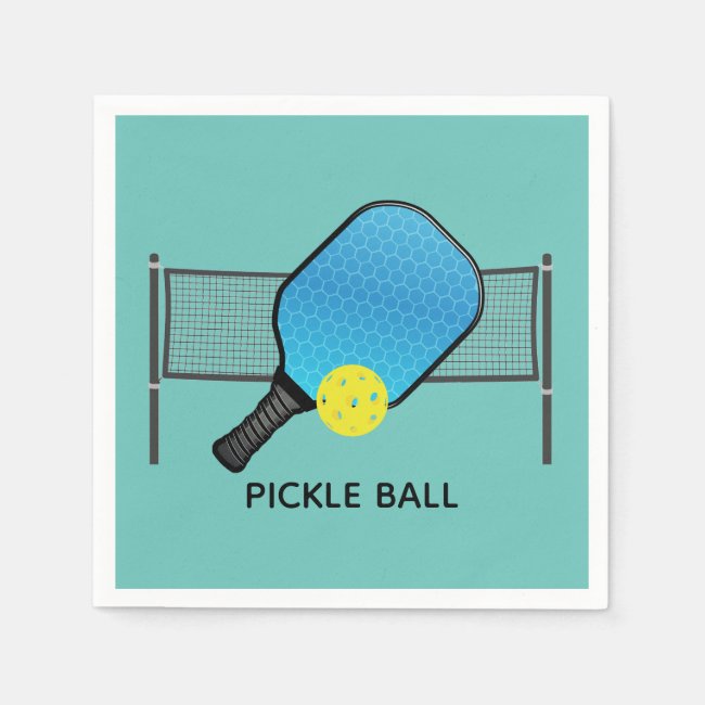 Pickle Ball Pickle Ball Design Paper Napkins