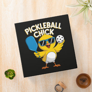 Pickle ball Pickleball Chick 3 Ring Binder